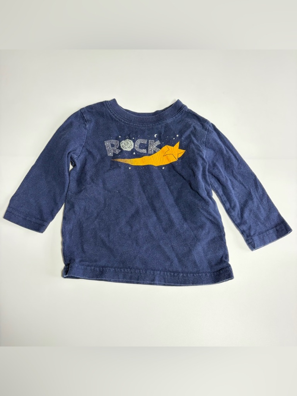 Bundle of Baby Shirts Tops Onesies Size 9 Months Carter’s Blue Fleece Winter - Picture 6 of 16